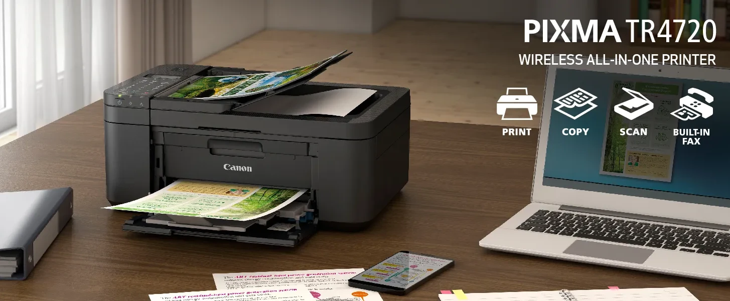Can Pixma TR-Series Wireless All-in-one Inkjet Printer with Copy, Scan, Fax  and Mobile Printing + Bonus Set of NeeGo Ink and 6 Ft NeeGo Printer Cable