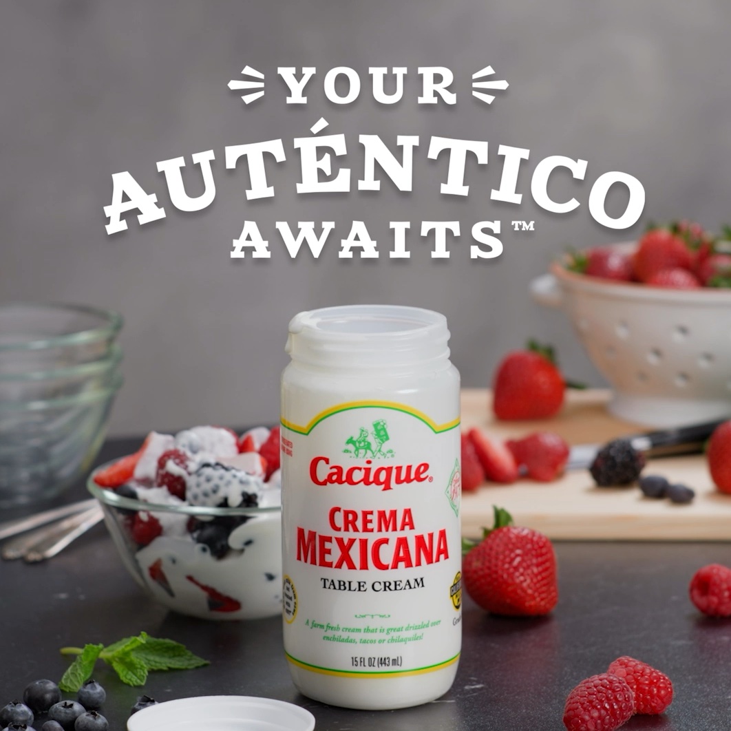 Cacique Crema Mexicana Table Cream, 15 oz Jar (Refrigerated