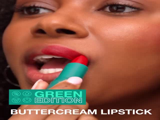 Bullet Green Cream Butter High Pigment Lipstick, Edition Rainforest Maybelline