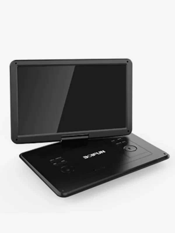 BOIFUN 15.7 Portable DVD Player with 14.1 Large HD Screen, 6 Hours  Rechargeable Battery, Support USB,SD Card,Sync TV, FM Transmitter and  Multiple