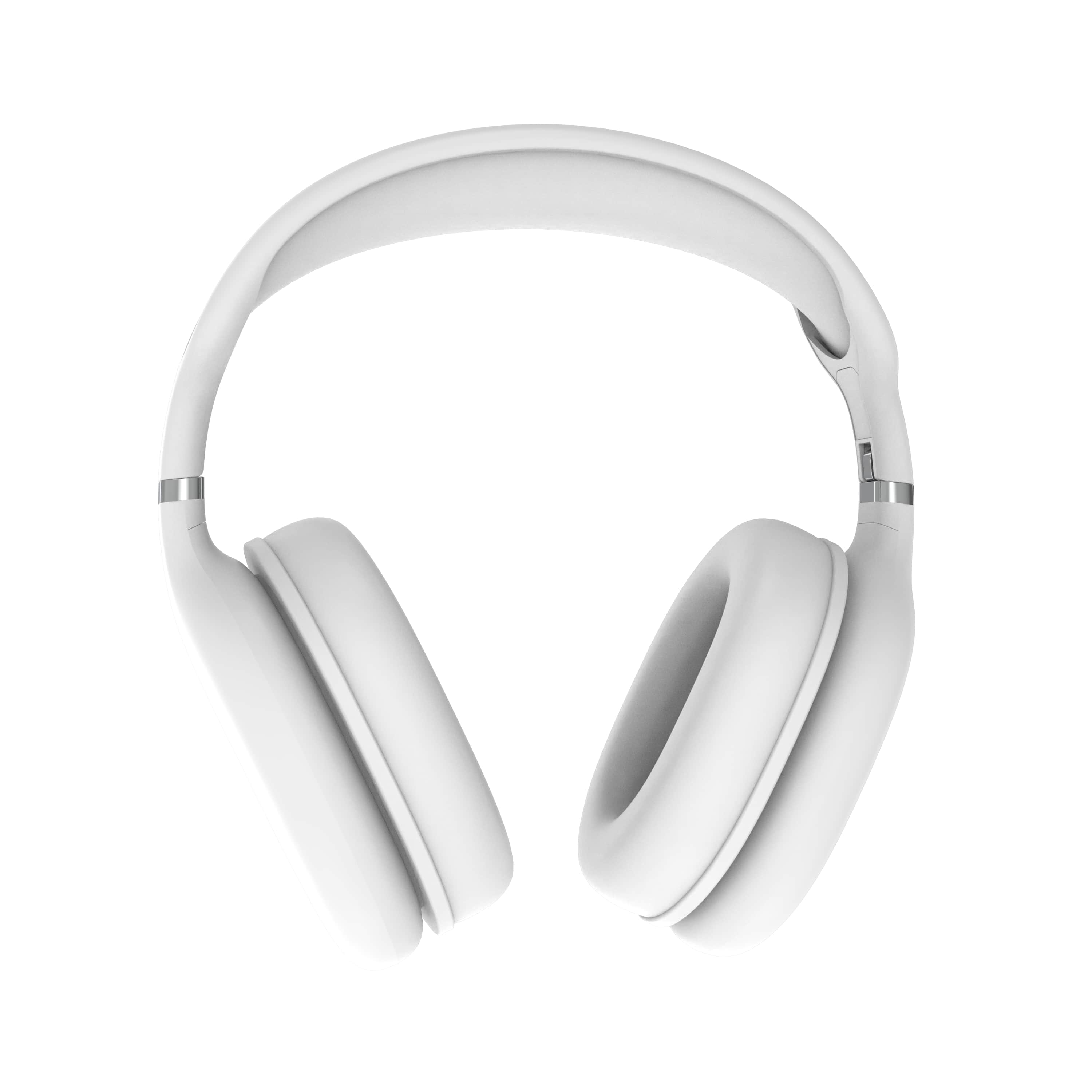 SoundPlay Foldable Wireless Headphones, Bluetooth Over-Ear Headset with  Built-in Mic, White 