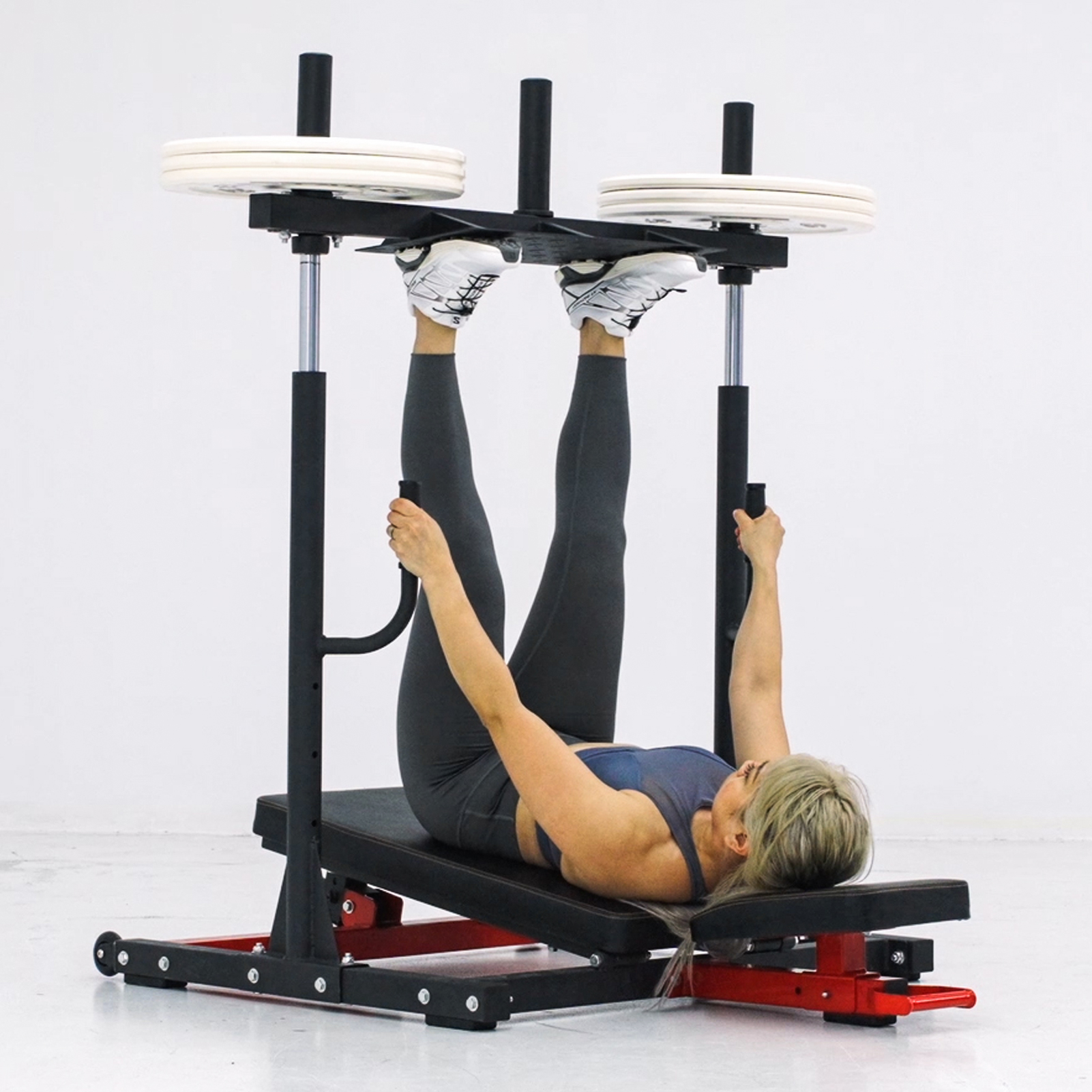 syedee Vertical Leg Press Machine, 600LBS Leg Strengthening Workout Machine  with Transport Wheels and 3 Height Choice