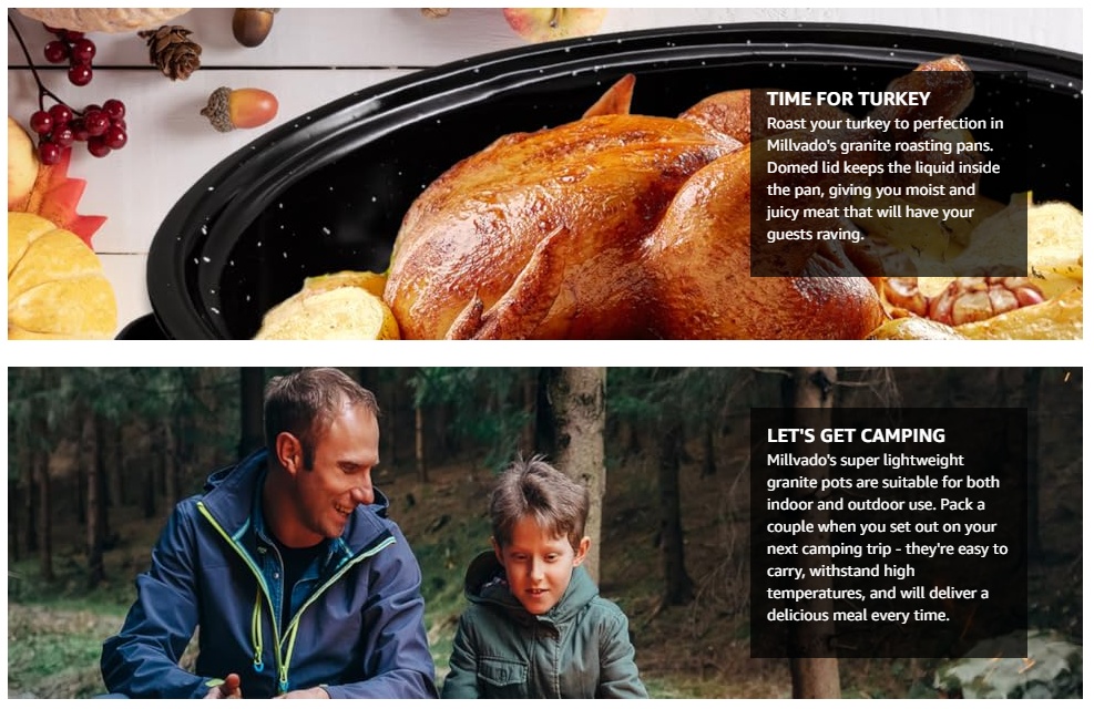 Millvado Roasting Pan With Lid, Thanksgiving Turkey  