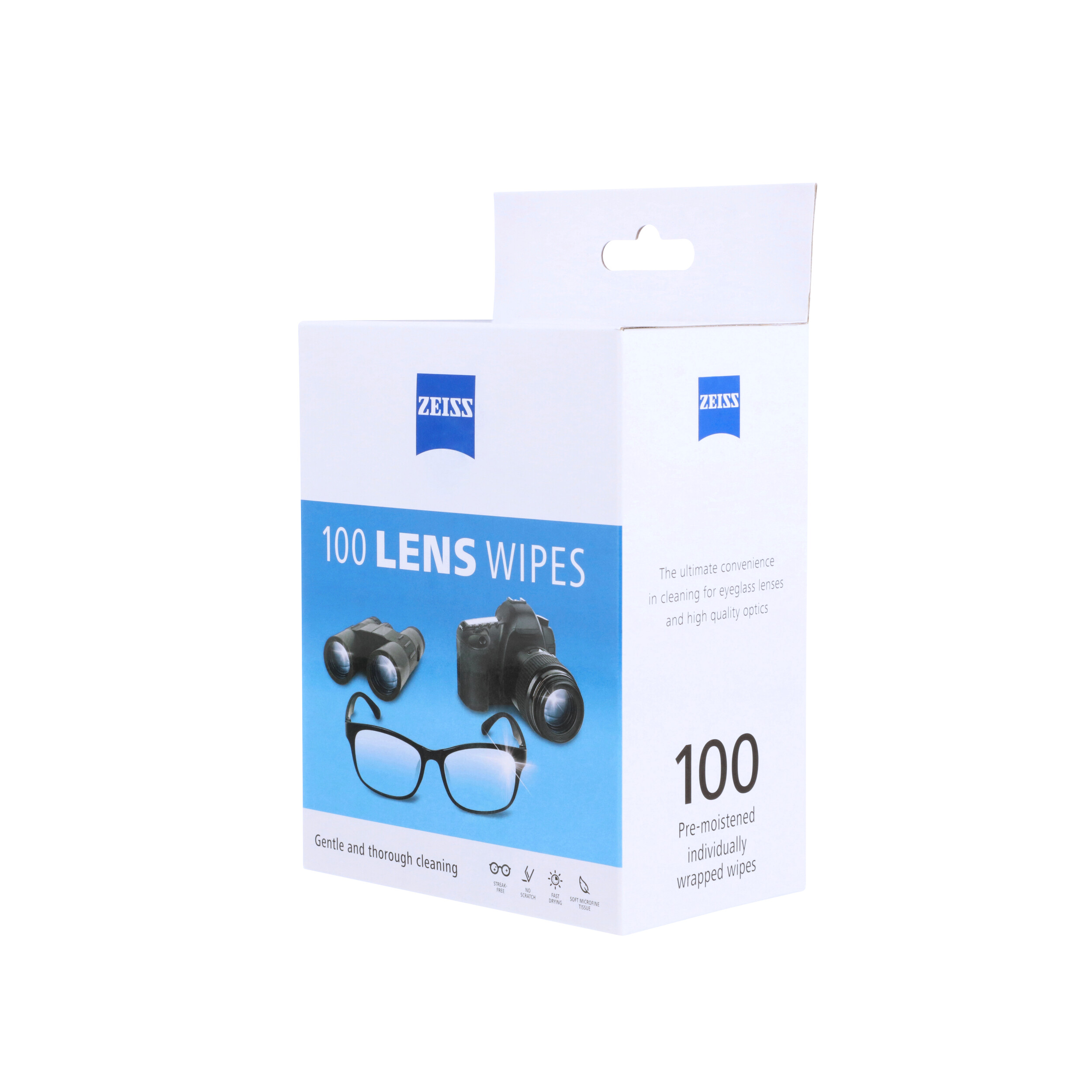 PhysiciansCare 91295 Pre-Moistened Lens Cleaning Wipes - 100/Box