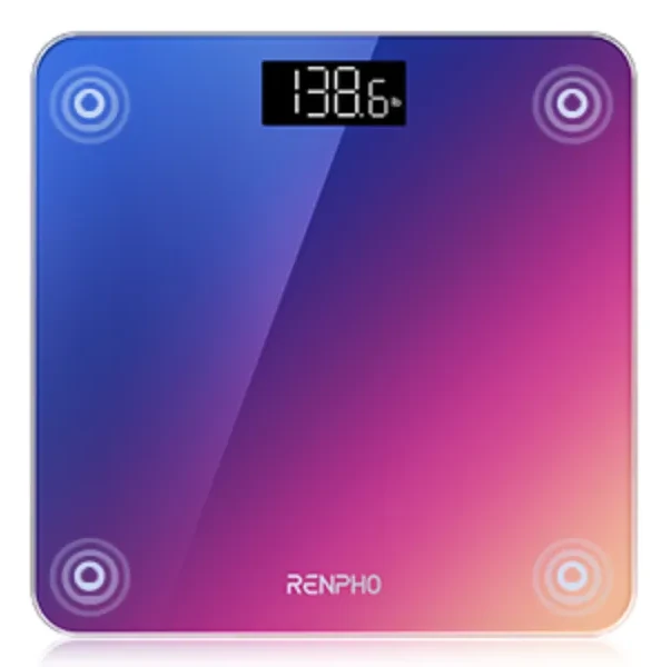 RENPHO Highly Accurate Digital Body Weight Scale, 400 lb, Wooden 