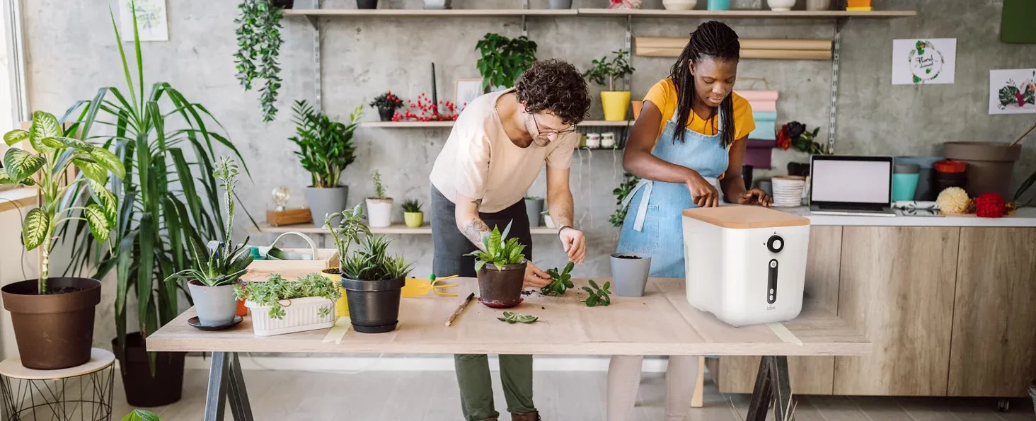 GEME | World's First Bio Smart Electric Composter Kitchen, Turn Food Waste  into Real Organic Compost No Dehydration - 19L Food Cycler Compost Machine