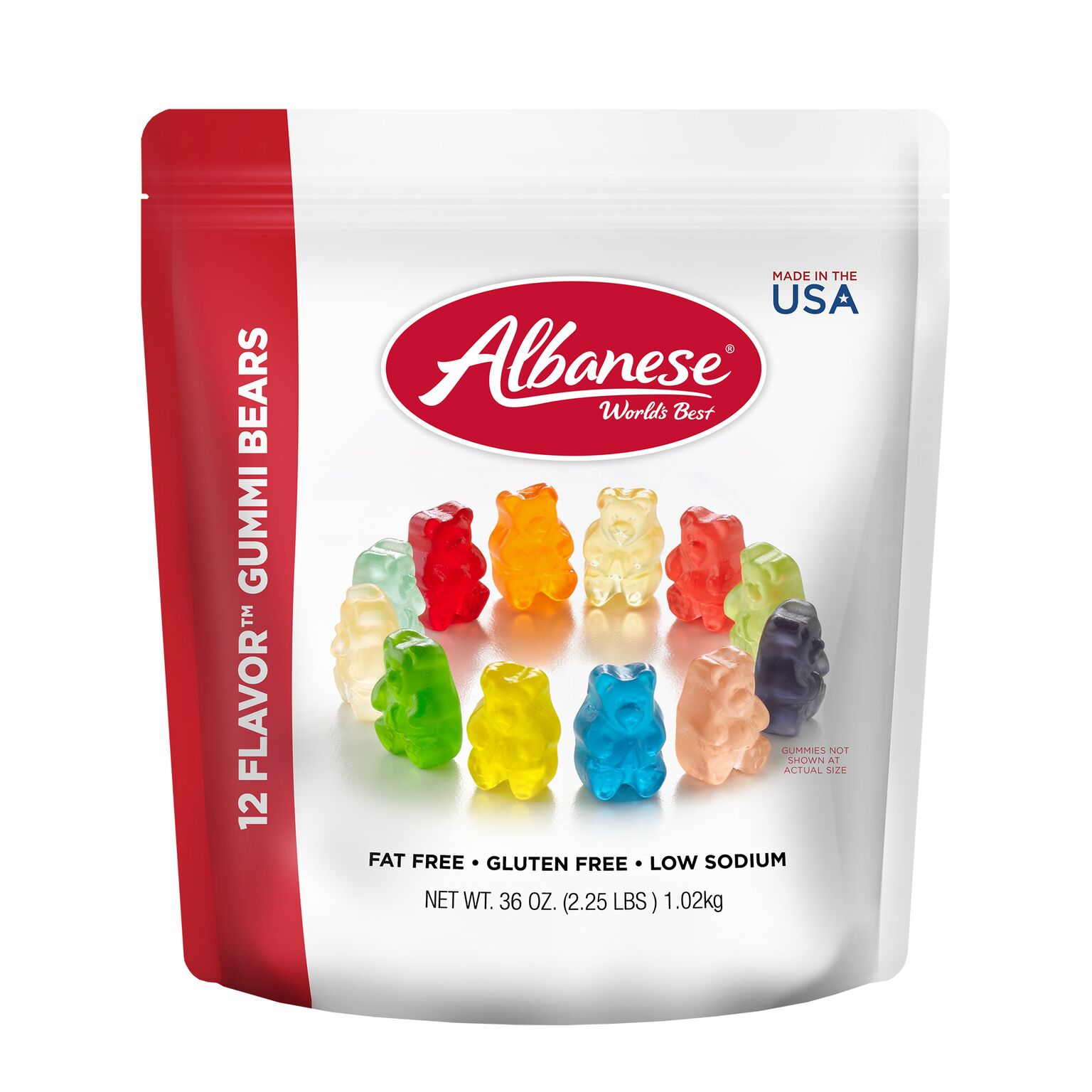 Albanese Worlds Best 12 Flavor Gummi Bears 5lbs 8784