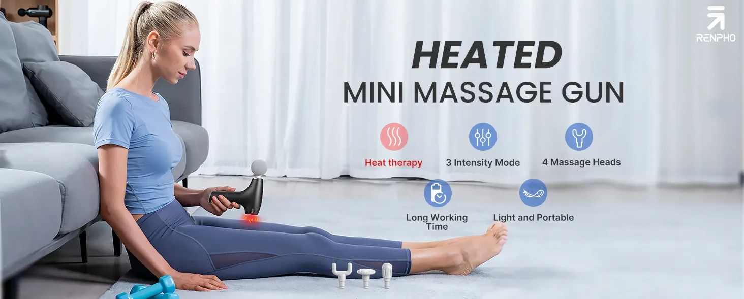 RENPHO Thermacool Massage Gun Deep Tissue with Heat and Cold Head, Gifts,  Handheld Muscle Massager G…See more RENPHO Thermacool Massage Gun Deep