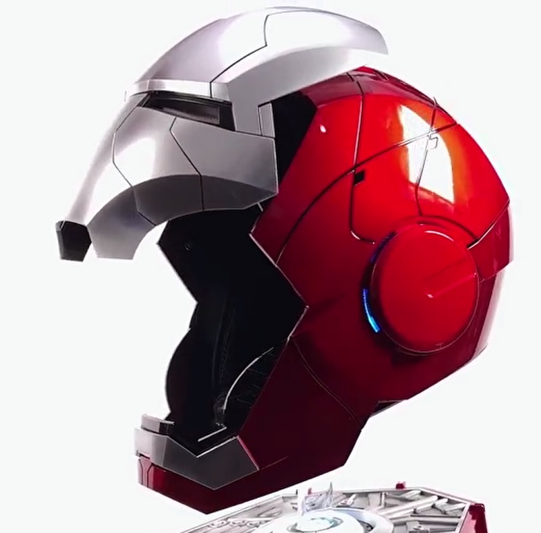Farontor Iron Man Helmet Electronic Mark 5 Helmet Wearable Iron-man Mask  with Sounds & LED Eyes 1:1 Model 