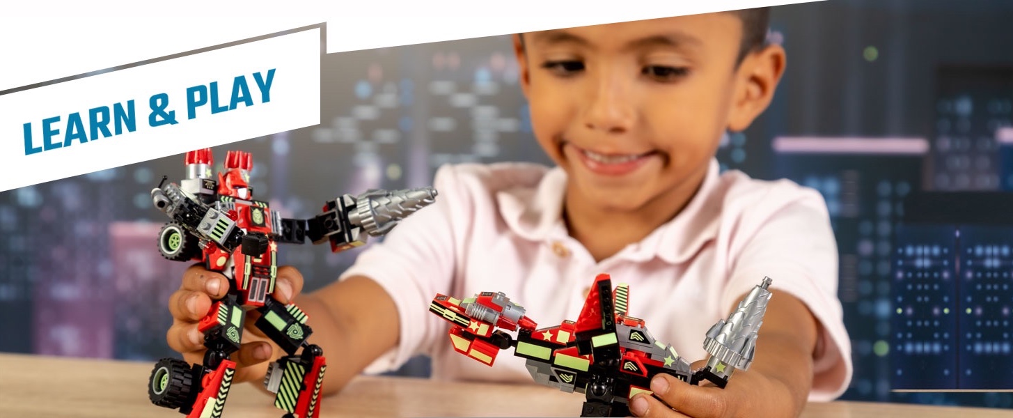JITTERYGIT Mech Robot soldado que brilla en la oscuridad ladrillos de  juguete STEM, juguetes para niños de Navidad, cumpleaños, Regalos, regalo
