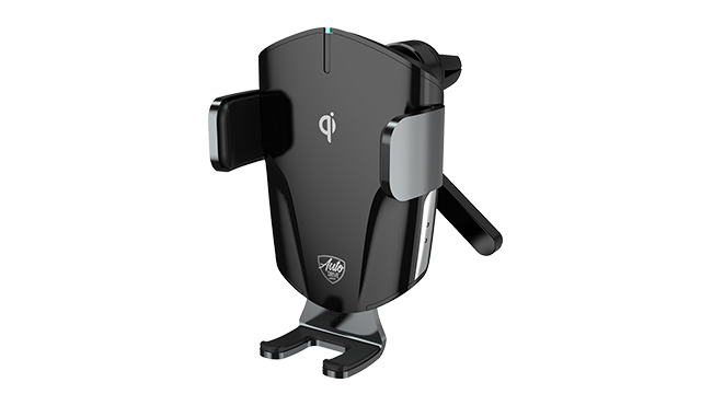 Auto Drive Gravity Phone Holder & Wireless Charger 2-in-1, Automatic Clamping, Fast Charging for Qi-Enabled Smartphones