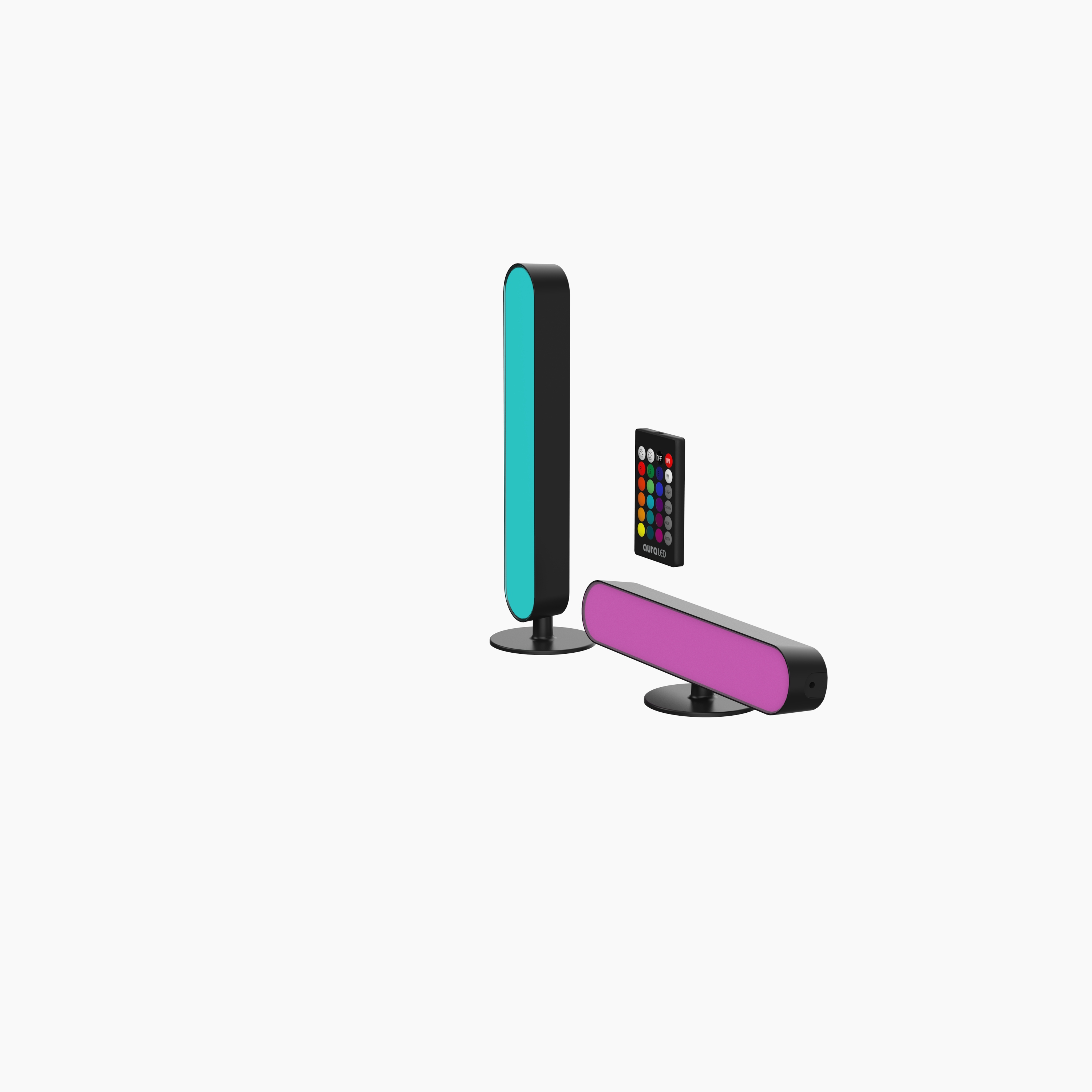 Atmospheres ColorBar LED Lights, Dual USB-powered Multi Color LED Light Bars  w/ Remote+App Control 