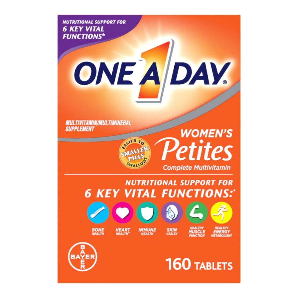 One A Day Women's Petites Tablets, Multivitamins for Women, 160 Ct - image 2 of 12