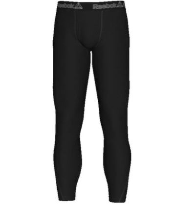 Reebok Men's Performance Leggings - Athletic Base Layer Long John Leggings  (S-XL), Size Small, Blackened Pearl at  Men's Clothing store