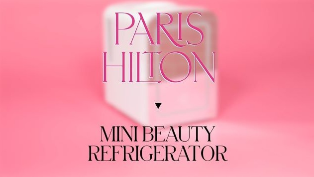 Paris Hilton Mini refrigerador y refrigerador de belleza personal, puerta  con espejo con luz LED regulable, función de enfriamiento y calentamiento