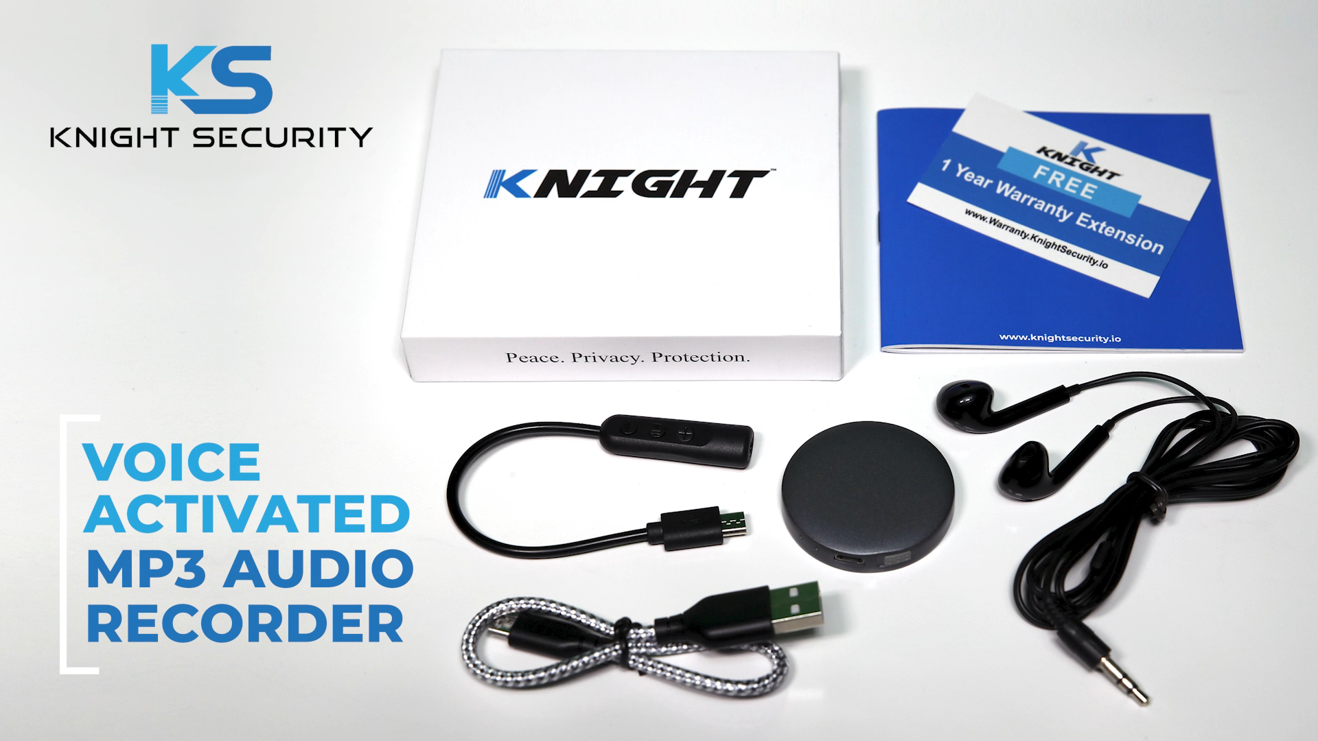 Knight Hidden Voice Recorder, Grabadora De Voz Espia, Voice Activated  Recorder Spy Device, Secret Recording Device 
