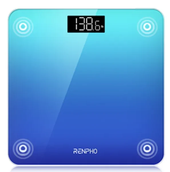 RENPHO Bluetooth Smart Body Weight Scale with App, 13 Key Metrics, 400 lbs,  Red Gradient