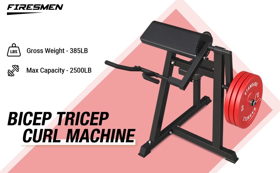 Syedee Fitness Bicep Curl And Tricep Press Extension Machine, In