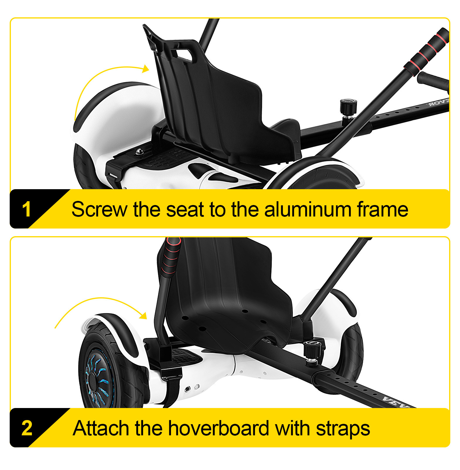 Tragbare Hoverboard Warenkorb Selbst Balance Roller E-Roller Sitzen  Befestigung Gehen Kart Sitz Für 6.5/10