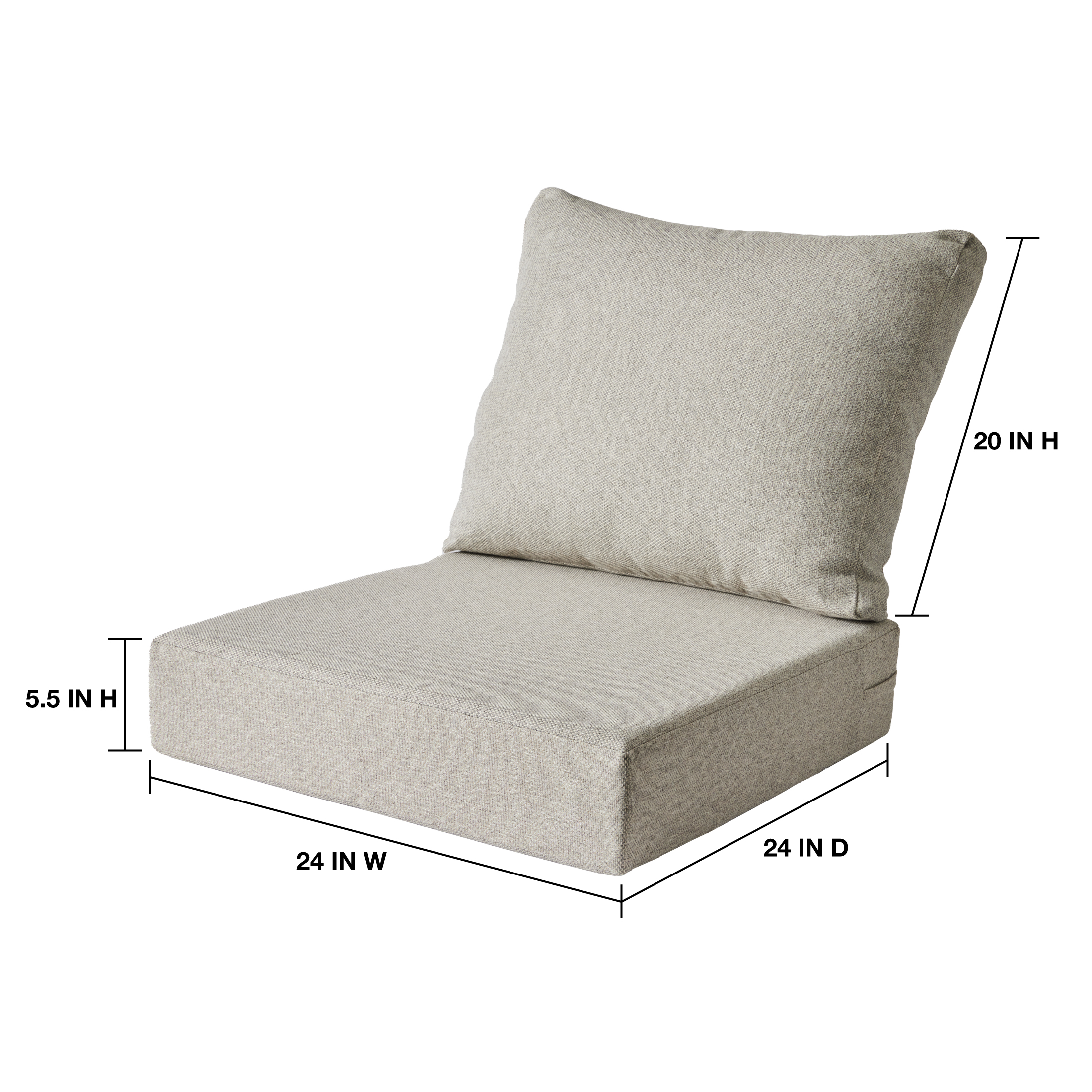 Grey and discount white chair cushions