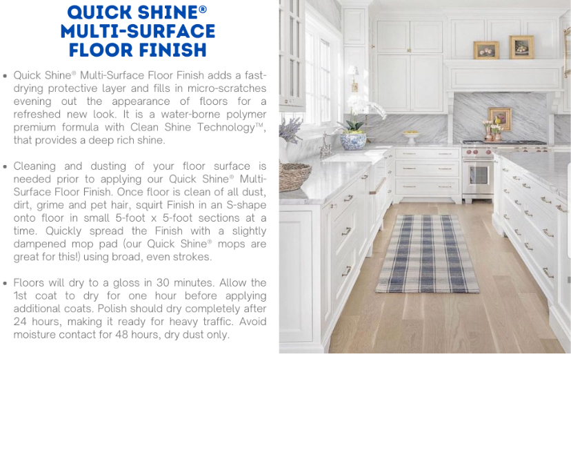 Quick Shine® Multi-Surface Floor Finish - 27 oz. at Menards®