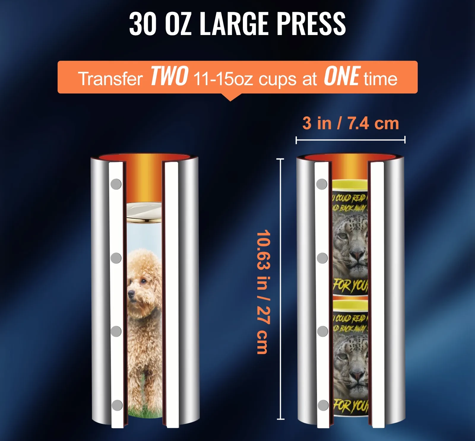 SHZOND 30OZ Tumbler Heat Press Machine 110v,11-30OZ Mug Tumbler