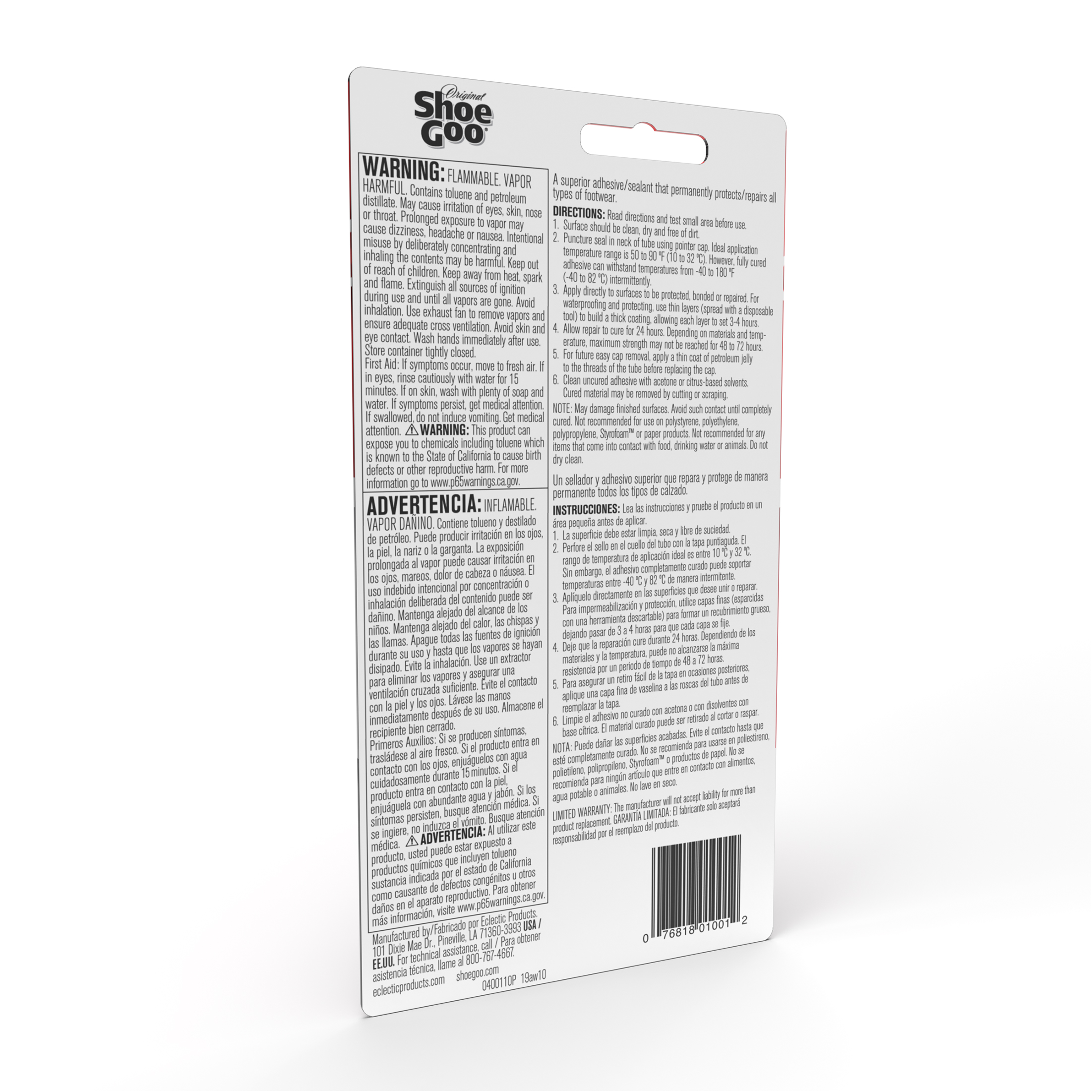 920030-6 Shoe Goo Shoe Repair Glue: Shoe GOO, Shoe Repair, 3.7 fl oz  Container Size, Tube, Clear