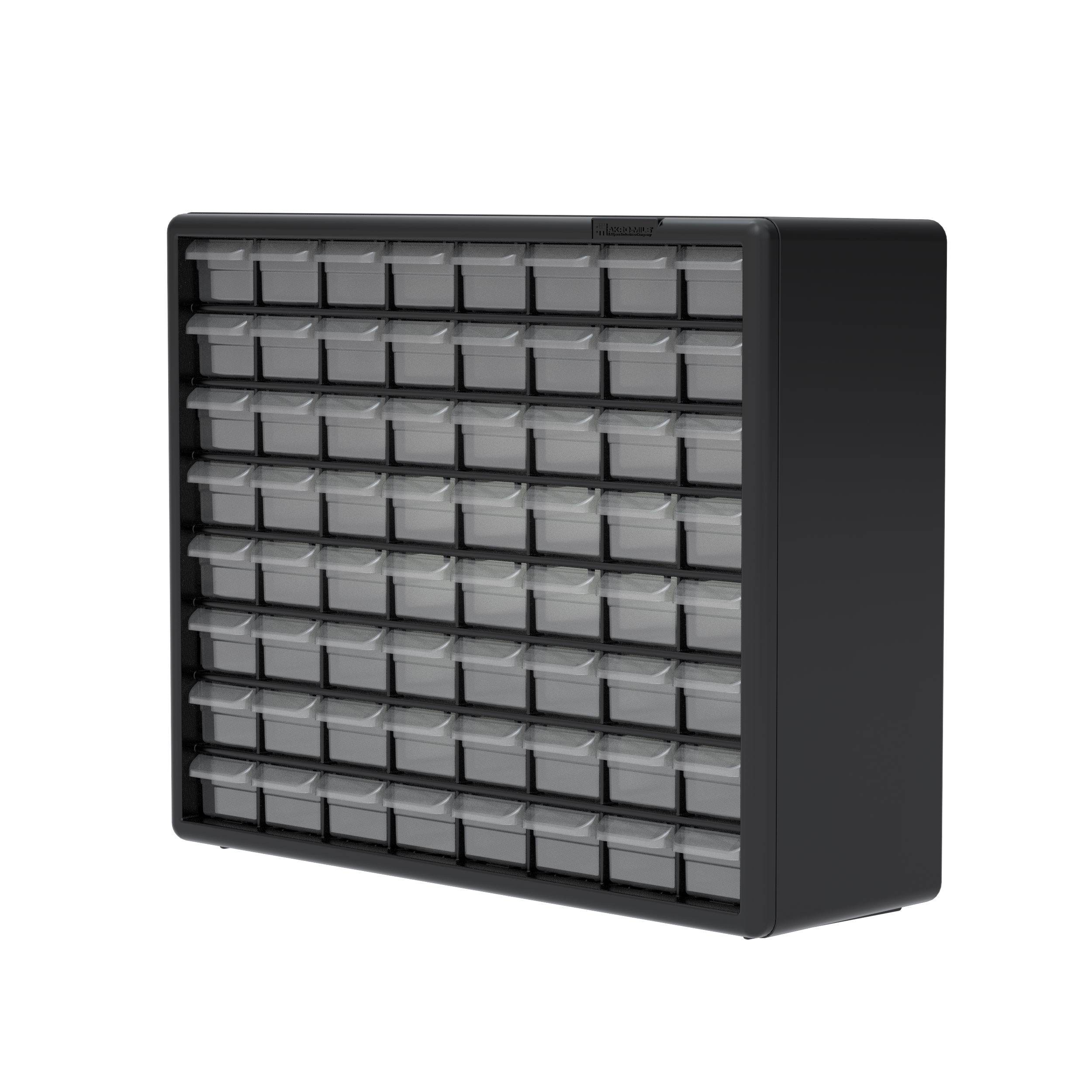 Akro-Mils 64 Drawer Plastic Storage Organizer with Drawers for Hardware,  Small Parts, Craft Supplies, Black 