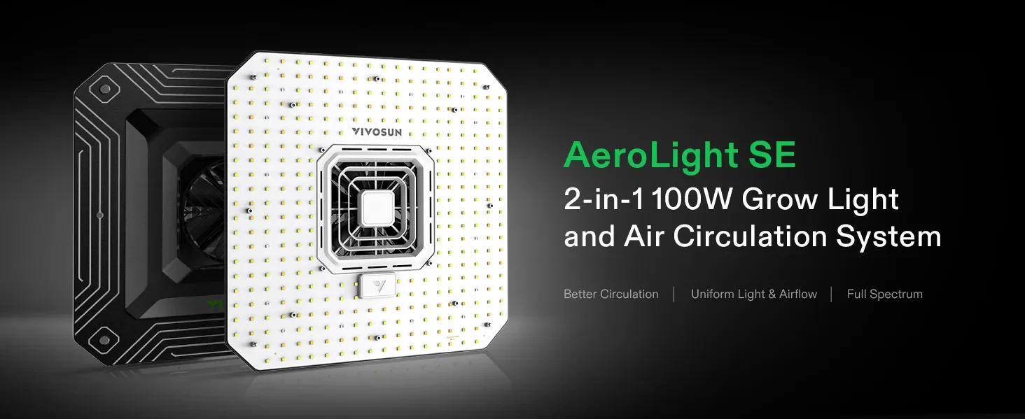 VIVOSUN Smart Grow System with The AeroLight A100SE, 100W LED Grow