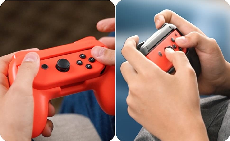 TALK WORKS Pack of 2 Nintendo Switch Joy-Con Grip Controller