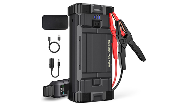 AVAPOW 4000A Car Battery Jump Starter, 27800 mAh Jump Box for All Gas or Up to 10L Diesel,12V Auto Battery Booster