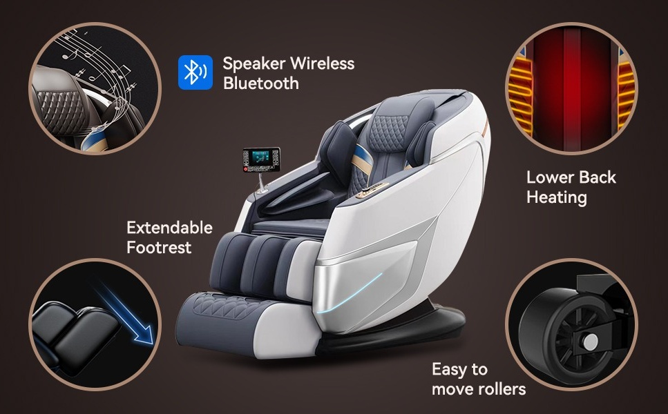UPGO 2024 4D Massage Chair with Voice Control, 57