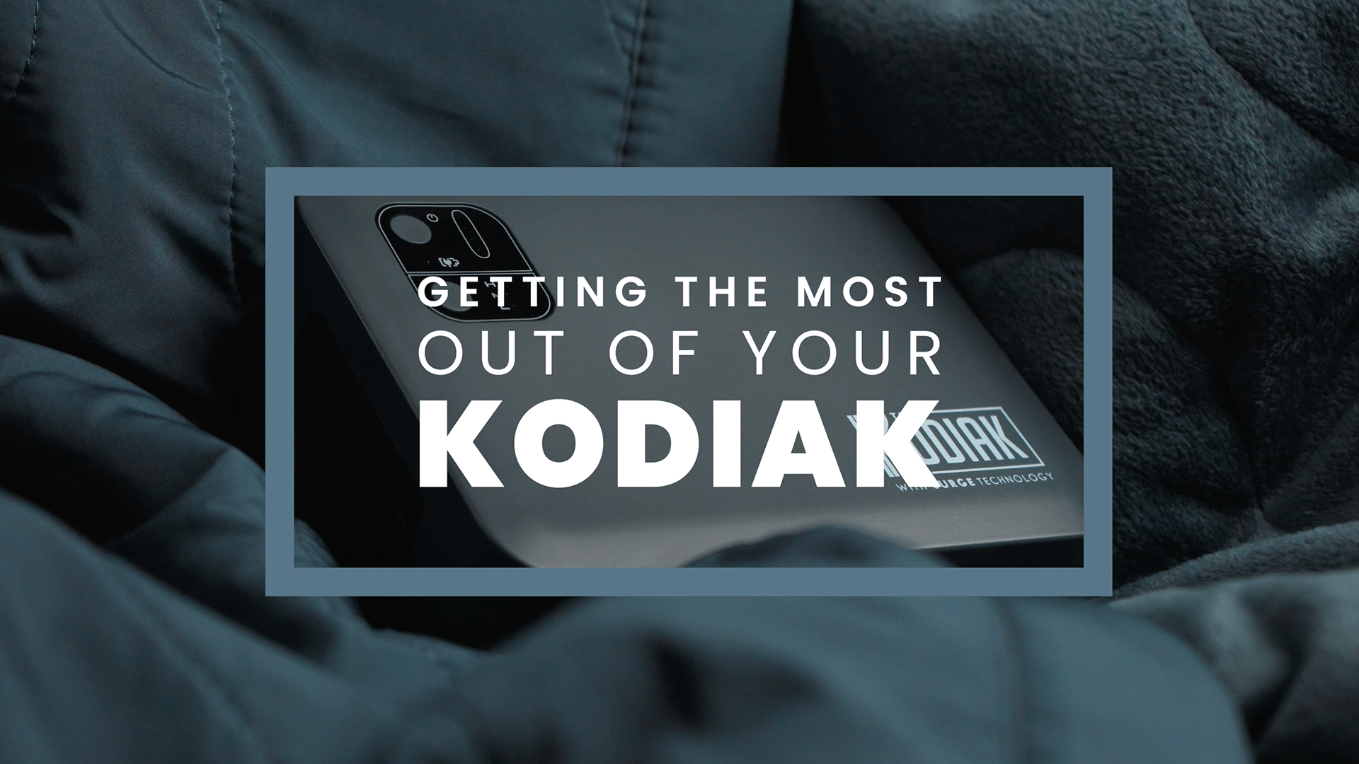 Kodiak Portable Heated Blanket - Slate