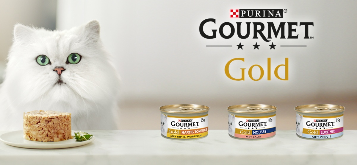 Timbales Gourmet Gold pour chat, Purina (12 x 85 g)