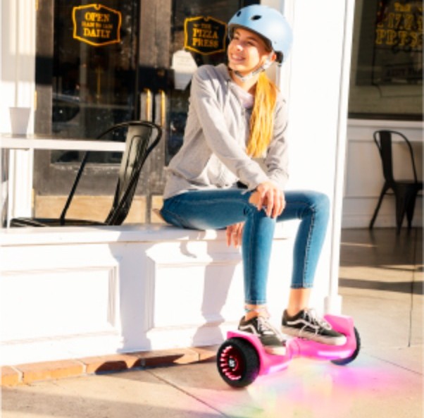 Swagtron Warrior T580 Hoverboard 220 Lbs Black Music-Synced Bluetooth LED  Lights 7.5 Mph LiFePo Battery UL-Compliant 