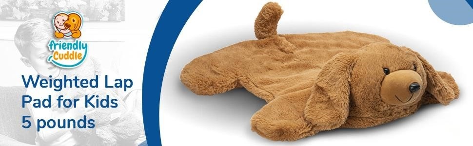 Teddy Bear Dog Sensory Weighted Lap Pad 5 Lbs – Posey & Jett's