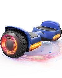 Magic Hover HG13 6.5 All Terrain Hoverboard 500W Auto Balance LED Bluetooth Blue Walmart