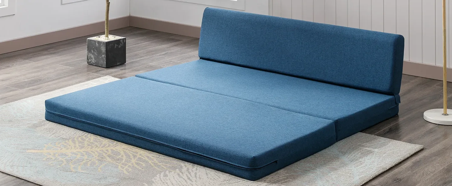 Milliard Tri-Fold Foam Folding Mattress and Sofa Bed for Guests