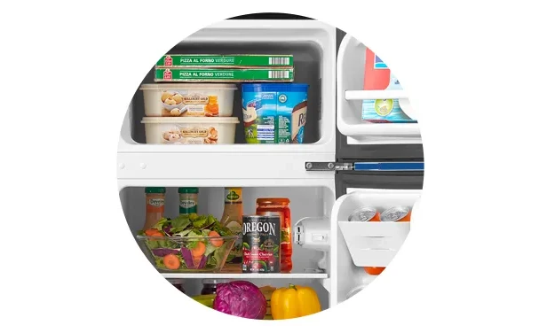 Havato Upright Compact Freezer 2.3 Cu.ft, Freestanding Mini Freezer with  Removable Shelf, Single Door, Adjustable Temperature Control, for Home,  Office, Apartment (Black)