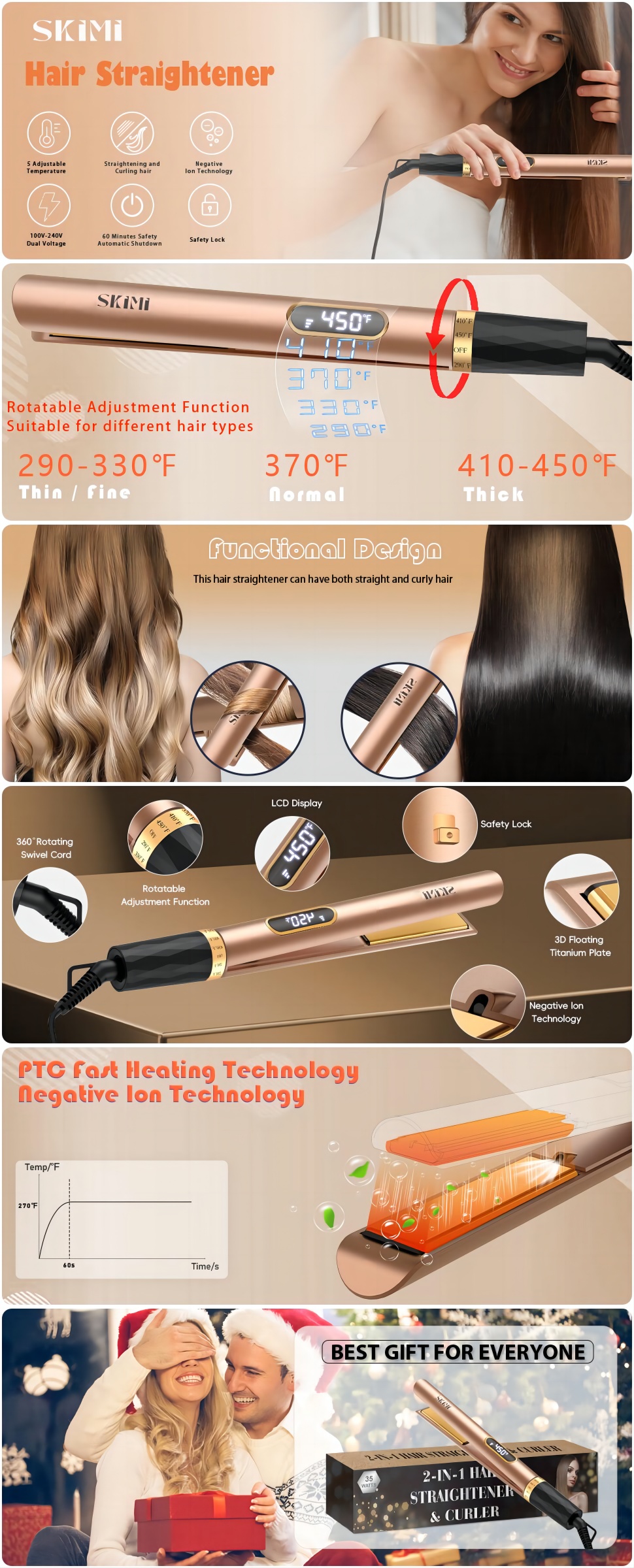 Curling hair with shop straighteners