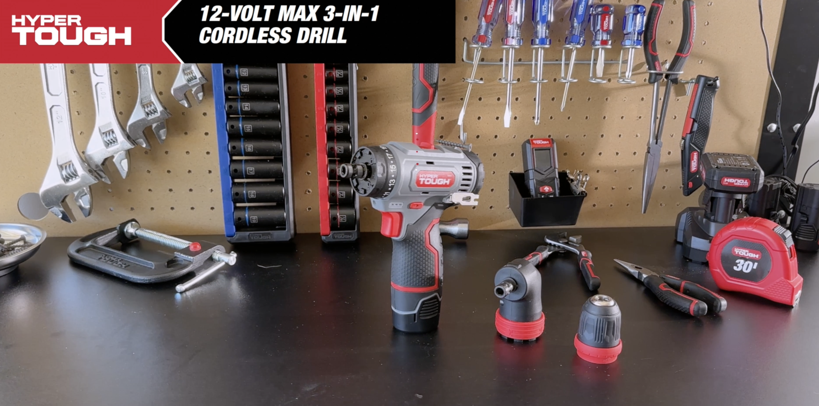 EnerTwist 20V Max Cordless Drill, 3/8 Inch Power Drill Set with