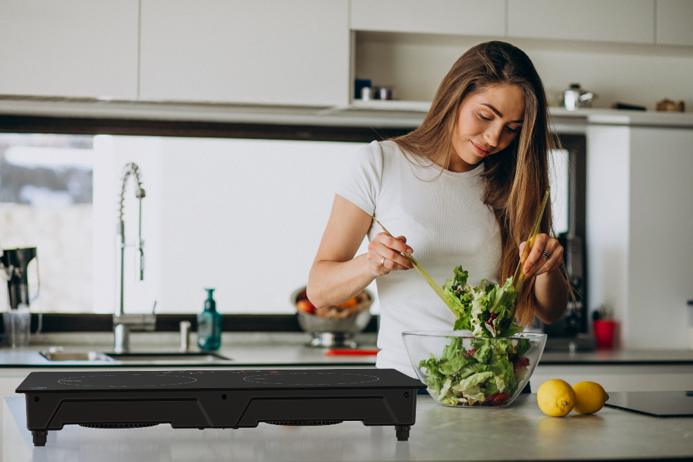 Drinkpod ChefTop 10-Inch Nonstick Frying Pan for Induction, Gas, and Electric Stoves.