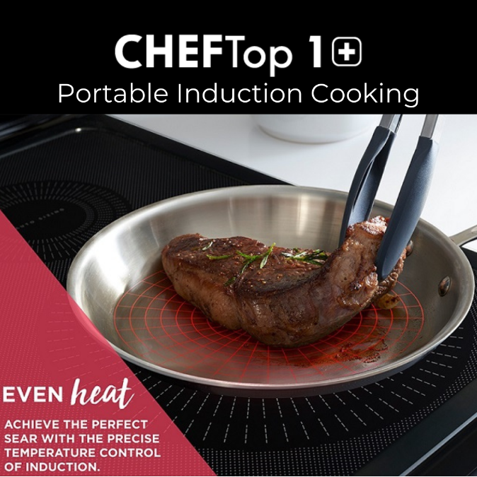 Cheftop Induction Cooktop Portable 120V Digital Electric Cooktop 1800 Watt,  Digital 9 Cooking Zones Power Levels - On Sale - Bed Bath & Beyond -  32335198