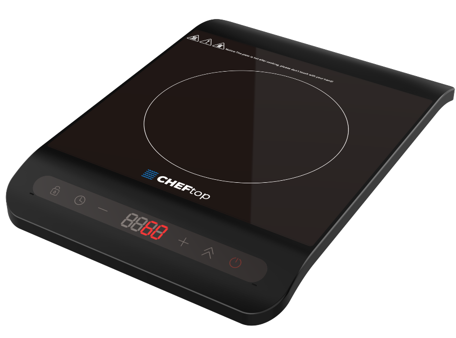 DELLA Dual Induction Counter Top Portable Lightweight Black Cook