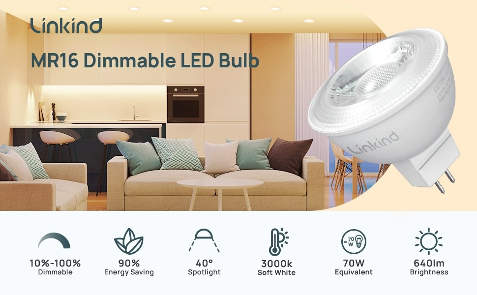 Ampoule LED GU5.3 - Spot LED dimmable 6W 3000k / 4000k / 6000k - PACALED SAS