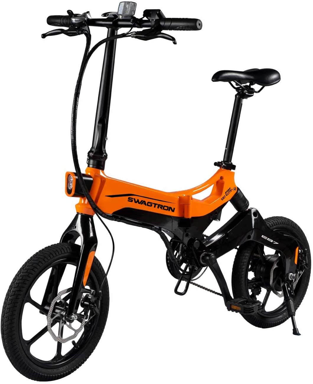 Swagtron EB5 Lightweight Folding Electric Bike 14" 36V 250W eBike with ... - 20200926165031693819973