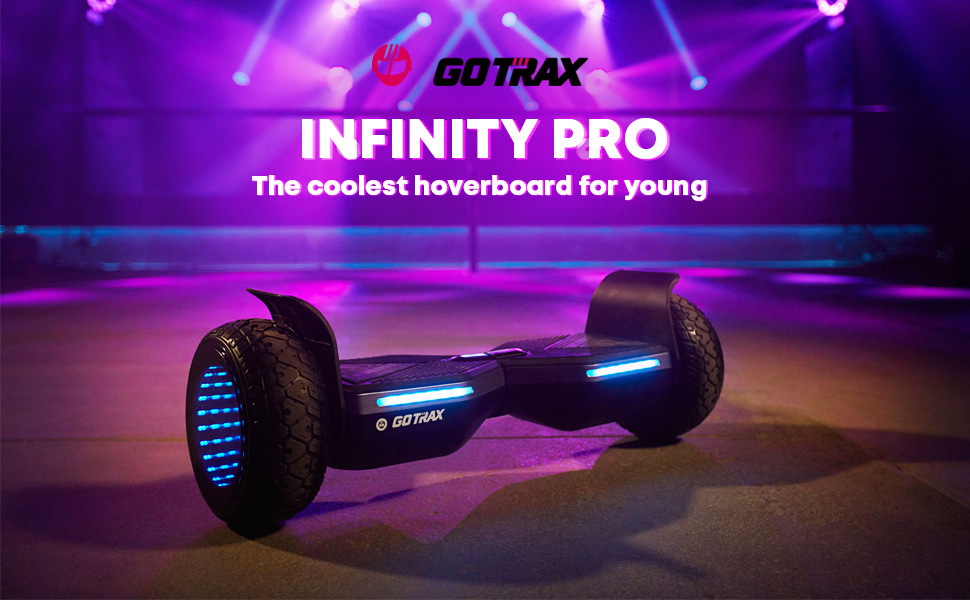 GOTRAX INFINITY PRO Hoverboard with Bluetooth Speaker 7.5Miles