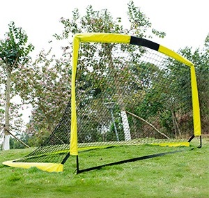 Intey 6'x4' Soccer Goals, Set of 2 Foldable Soccer Nets for Backyard for Kids and Teens,Yellow, Size: 6' x 4