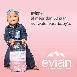 Evian natuurlijk bronwater 6L gerecycleerde fles b-corp