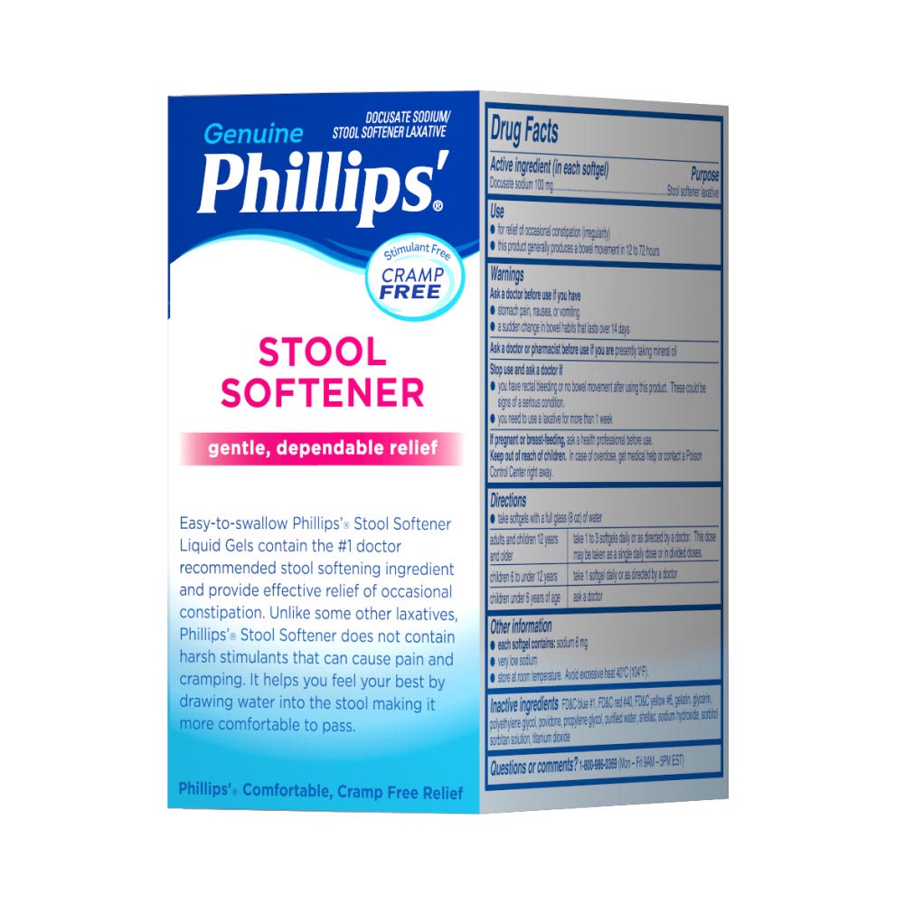 Phillips'® Stool Softener Liquid Gels